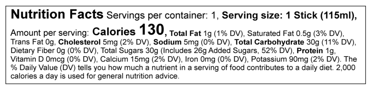 Clementine: 5 Sticks