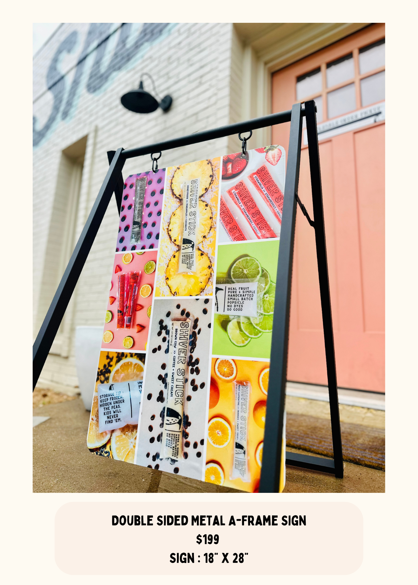 Double Sided Metal A-Frame Sign