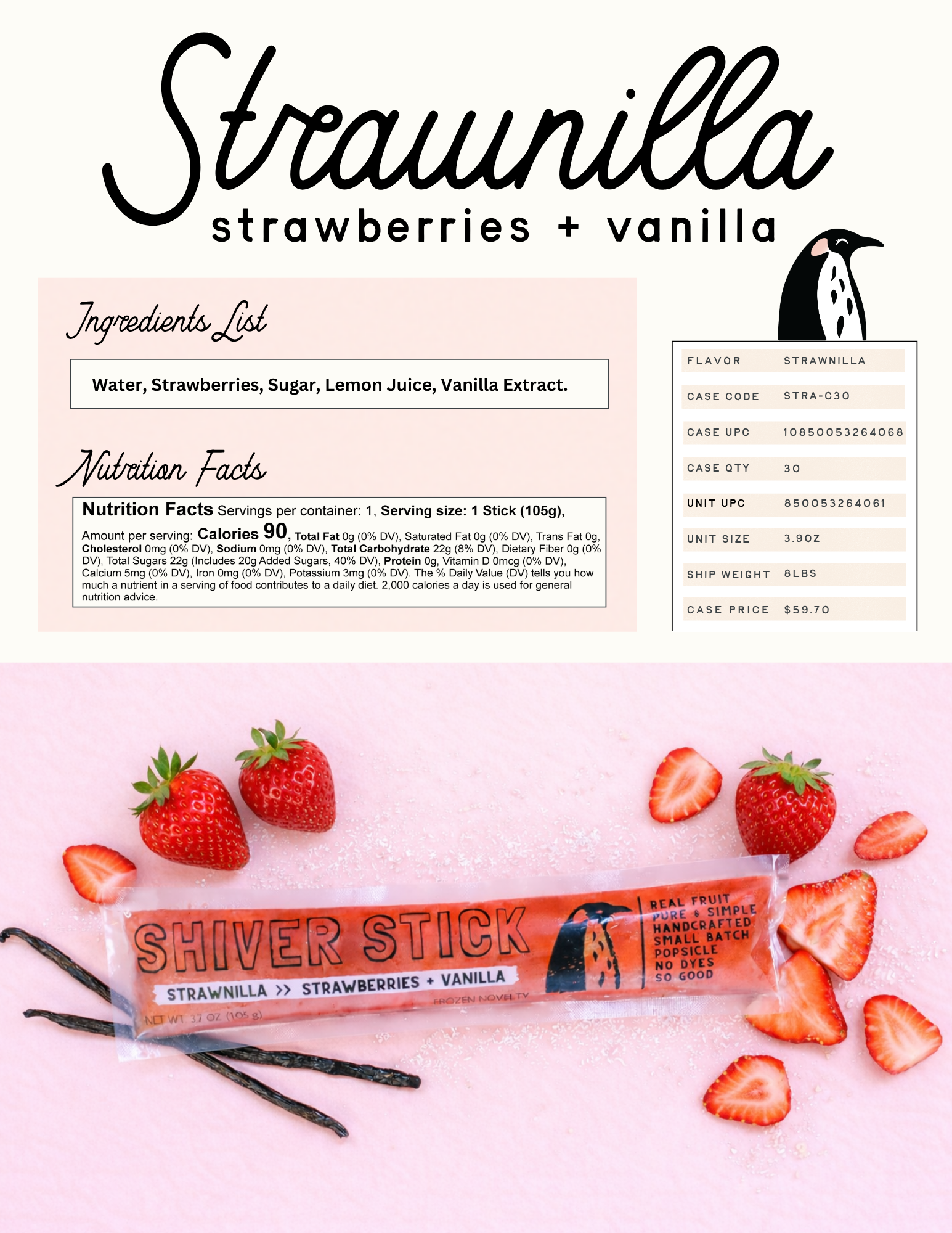 Strawnilla : 30 count case