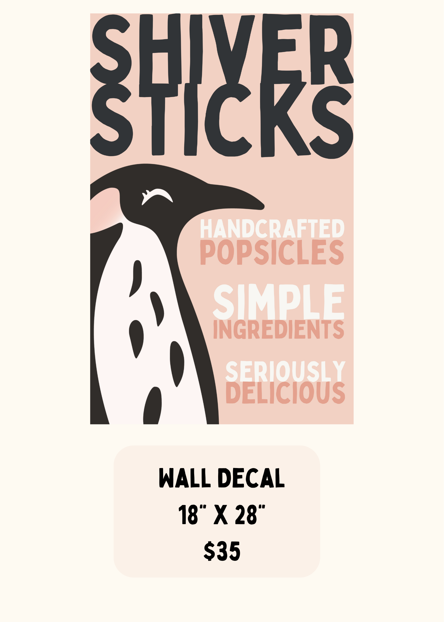 ShiverSticks shiversticks decal – in-store display signage